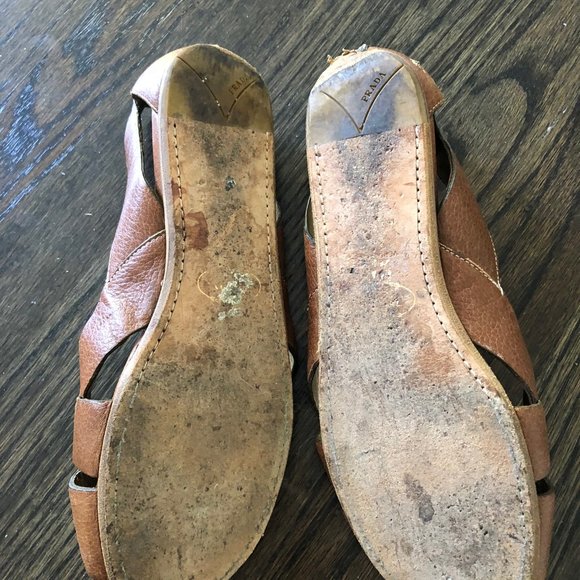 Prada Leather Ballet Slippers - Picture 2 of 5